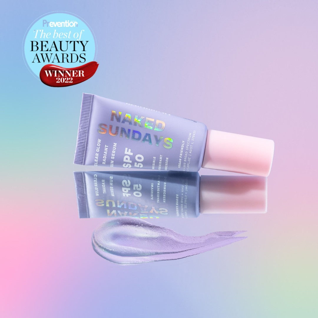 SPF50 Clear Glow Radiant Sunscreen Serum – Naked Sundays UK