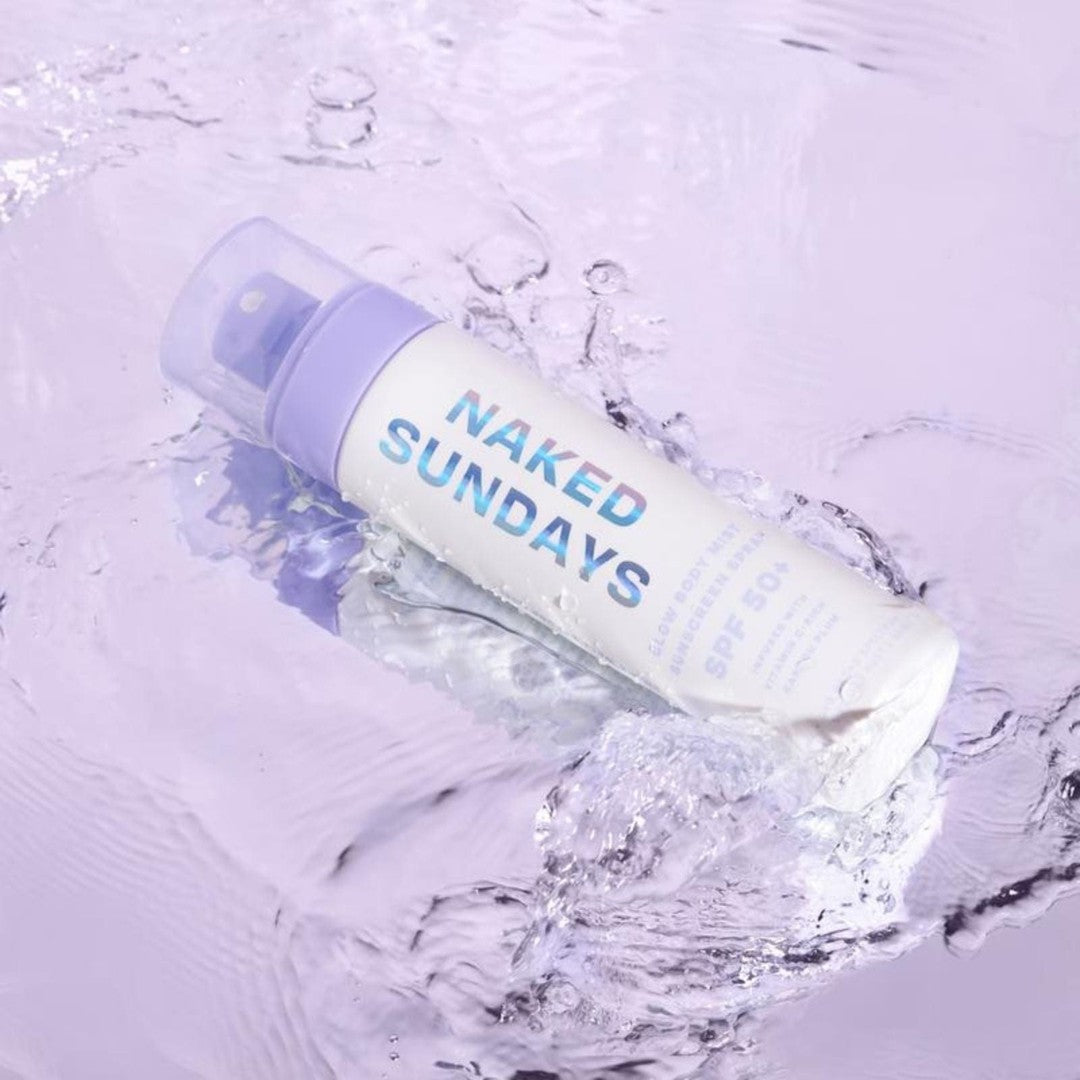 Glow Body Mist Sunscreen Spray in Water